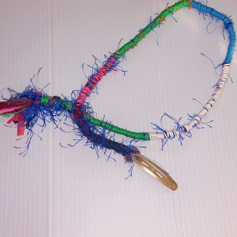 Colorful Hair Decoration ,Clip it right into your hair .Handmade